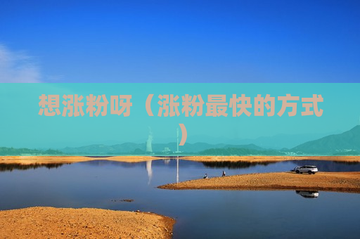 想涨粉呀（涨粉最快的方式）