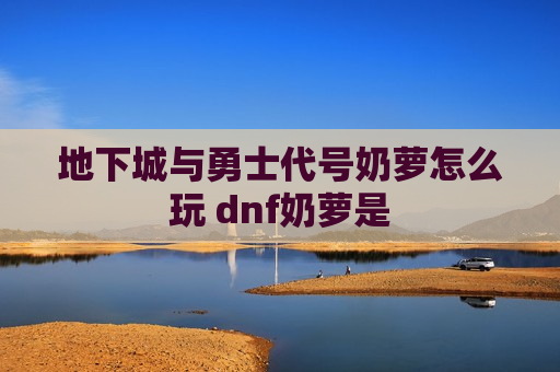 地下城与勇士代号奶萝怎么玩 dnf奶萝是