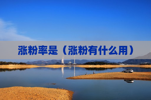 涨粉率是（涨粉有什么用）