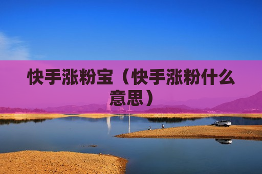 快手涨粉宝（快手涨粉什么意思）