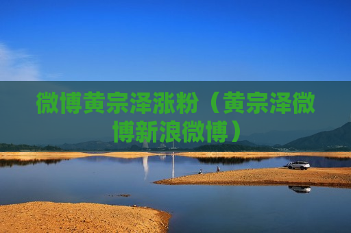 微博黄宗泽涨粉（黄宗泽微博新浪微博）