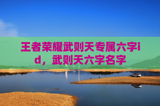 王者荣耀武则天专属六字id，武则天六字名字