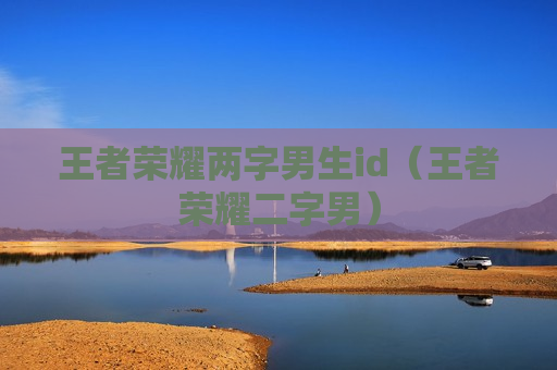 王者荣耀两字男生id（王者荣耀二字男）