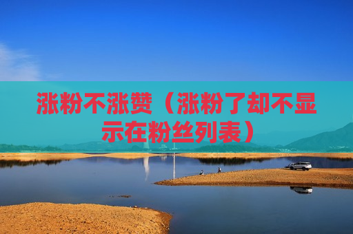 涨粉不涨赞（涨粉了却不显示在粉丝列表）