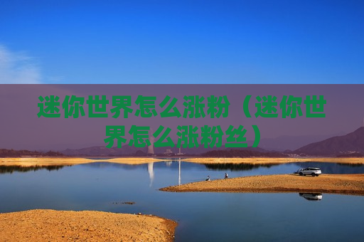 迷你世界怎么涨粉（迷你世界怎么涨粉丝）