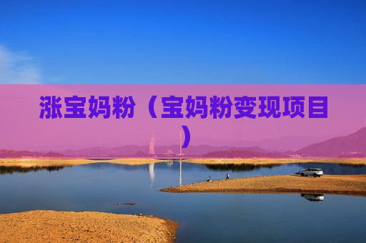 涨宝妈粉（宝妈粉变现项目）