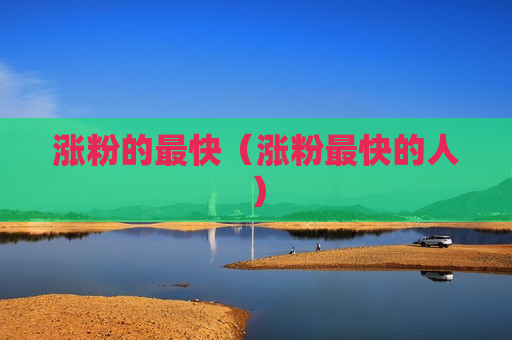 涨粉的最快（涨粉最快的人）