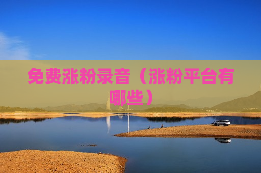 免费涨粉录音（涨粉平台有哪些）
