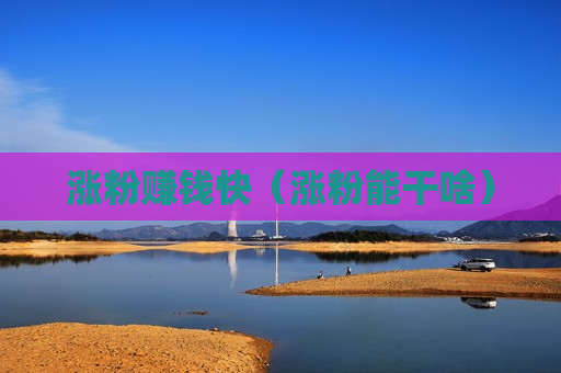 涨粉赚钱快（涨粉能干啥）