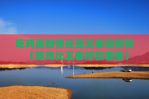 吃鸡涨粉快还是王者涨粉快（吃鸡比王者好在哪里）