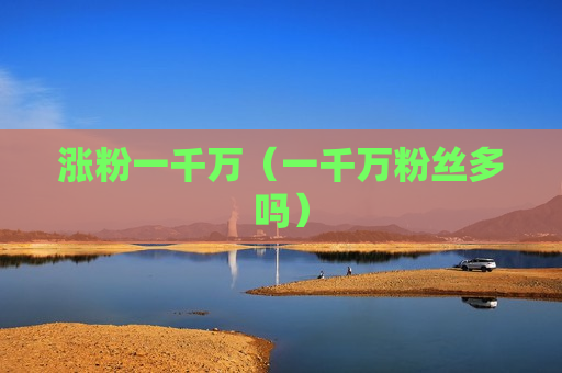 涨粉一千万（一千万粉丝多吗）