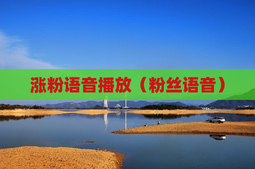 涨粉语音播放（粉丝语音）