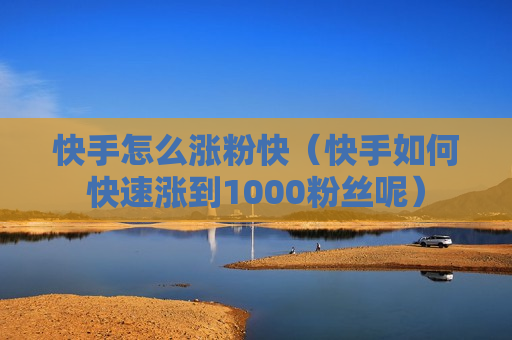 快手怎么涨粉快（快手如何快速涨到1000粉丝呢）