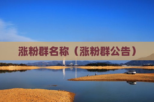 涨粉群名称（涨粉群公告）