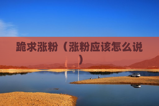 跪求涨粉（涨粉应该怎么说）