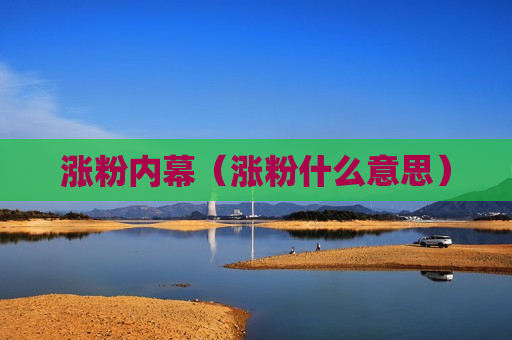 涨粉内幕（涨粉什么意思）