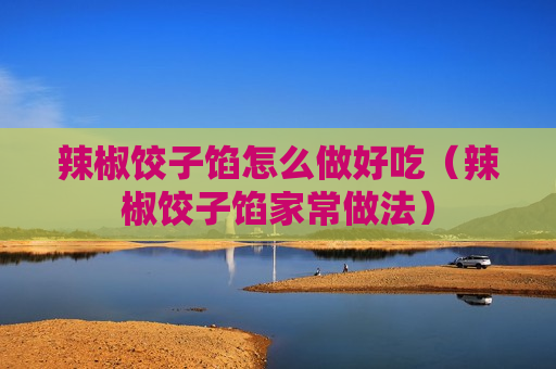 辣椒饺子馅怎么做好吃（辣椒饺子馅家常做法）