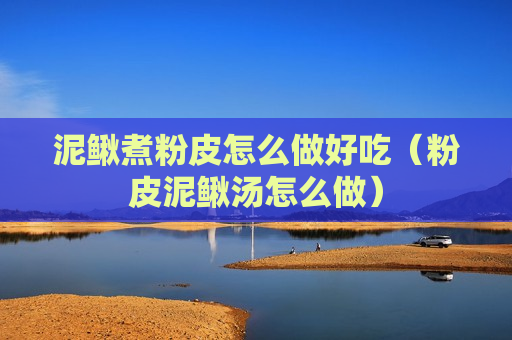 泥鳅煮粉皮怎么做好吃（粉皮泥鳅汤怎么做）
