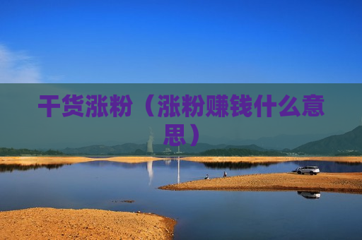 干货涨粉（涨粉赚钱什么意思）