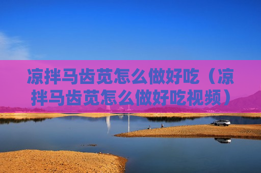 凉拌马齿苋怎么做好吃（凉拌马齿苋怎么做好吃视频）