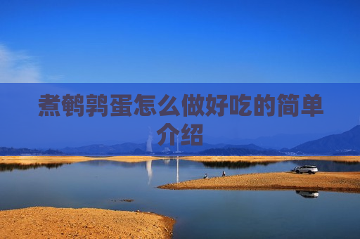 煮鹌鹑蛋怎么做好吃的简单介绍