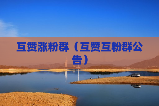 互赞涨粉群（互赞互粉群公告）