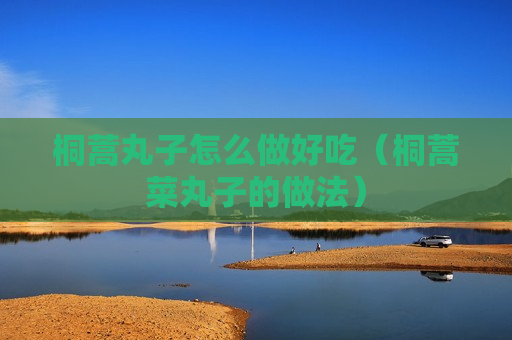 桐蒿丸子怎么做好吃（桐蒿菜丸子的做法）