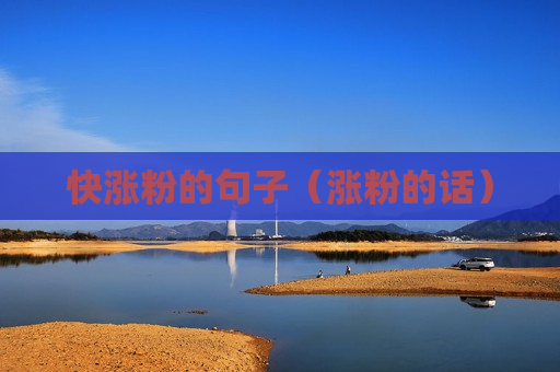 快涨粉的句子（涨粉的话）