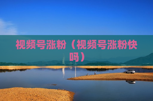 视频号涨粉（视频号涨粉快吗）