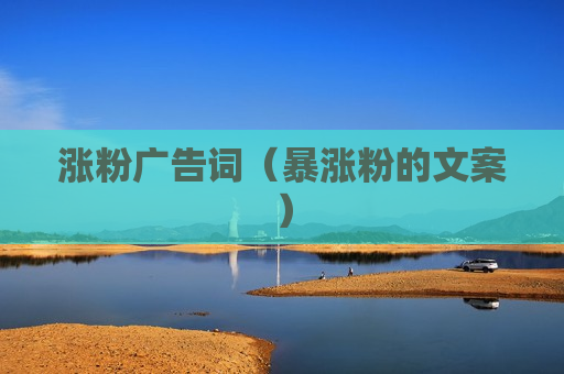 涨粉广告词（暴涨粉的文案）