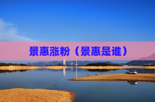 景惠涨粉（景惠是谁）