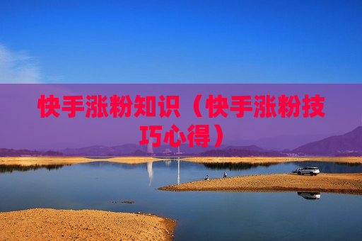 快手涨粉知识（快手涨粉技巧心得）