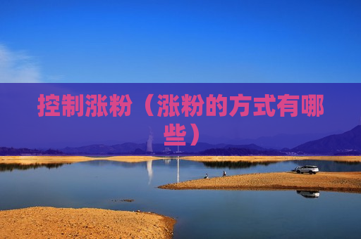 控制涨粉（涨粉的方式有哪些）