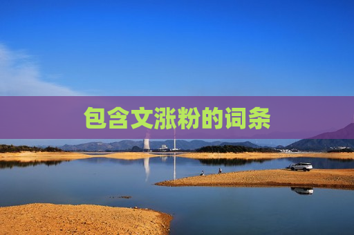 包含文涨粉的词条