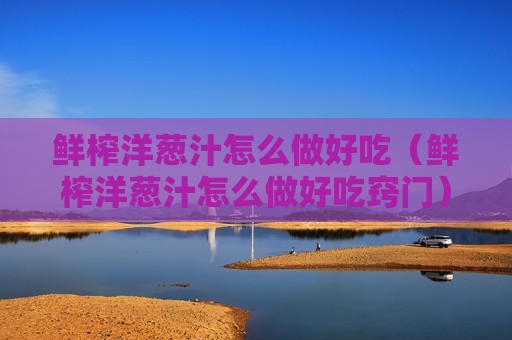 鲜榨洋葱汁怎么做好吃（鲜榨洋葱汁怎么做好吃窍门）