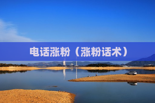 电话涨粉（涨粉话术）