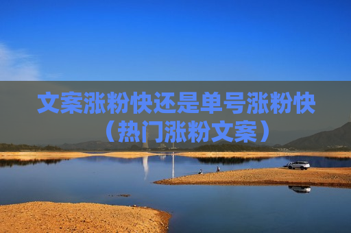 文案涨粉快还是单号涨粉快（热门涨粉文案）
