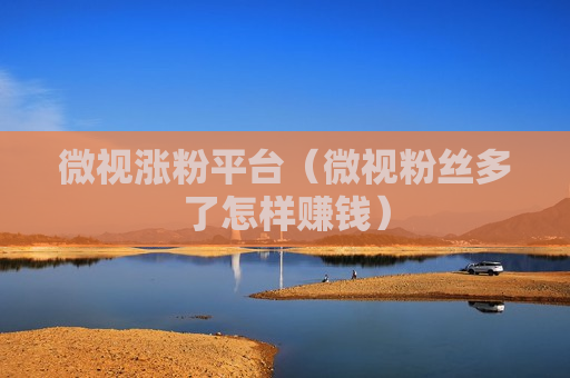 微视涨粉平台（微视粉丝多了怎样赚钱）