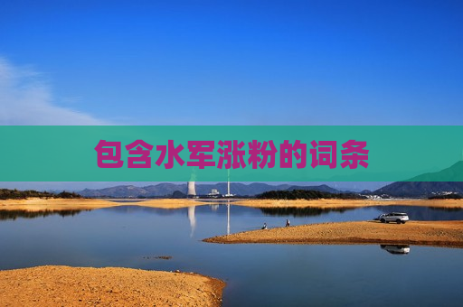 包含水军涨粉的词条