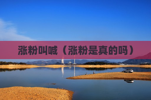 涨粉叫喊（涨粉是真的吗）