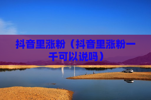 抖音里涨粉（抖音里涨粉一千可以说吗）