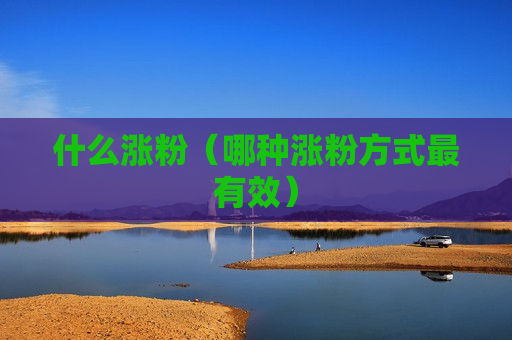 什么涨粉（哪种涨粉方式最有效）