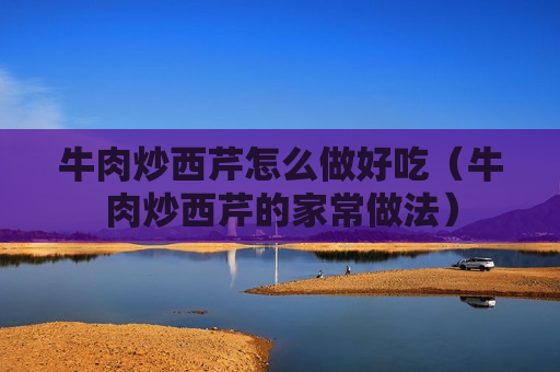 牛肉炒西芹怎么做好吃（牛肉炒西芹的家常做法）