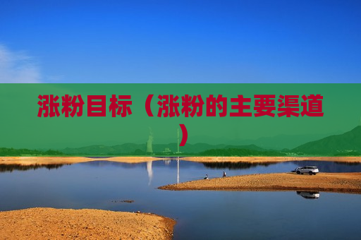 涨粉目标（涨粉的主要渠道）
