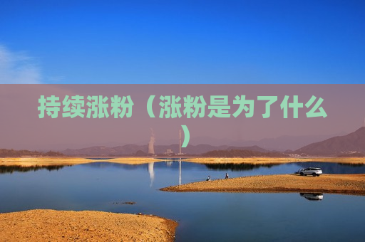 持续涨粉（涨粉是为了什么）