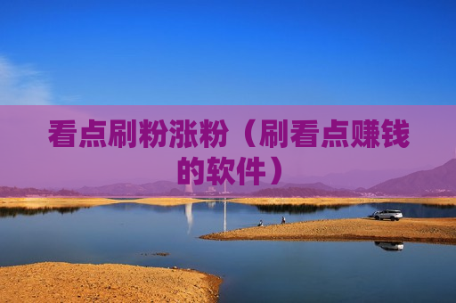 看点刷粉涨粉（刷看点赚钱的软件）