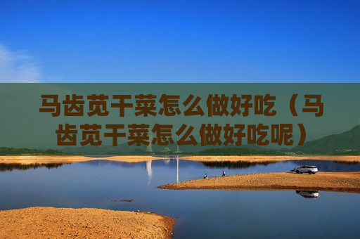 马齿苋干菜怎么做好吃（马齿苋干菜怎么做好吃呢）