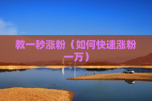 教一秒涨粉（如何快速涨粉一万）