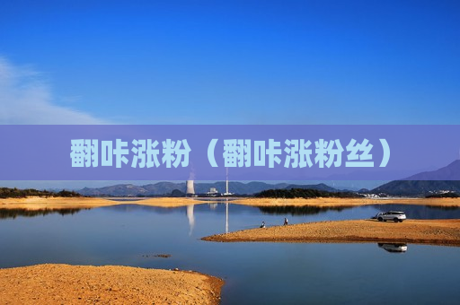 翻咔涨粉（翻咔涨粉丝）