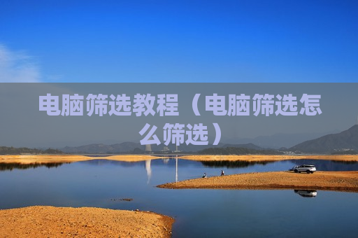 电脑筛选教程（电脑筛选怎么筛选）